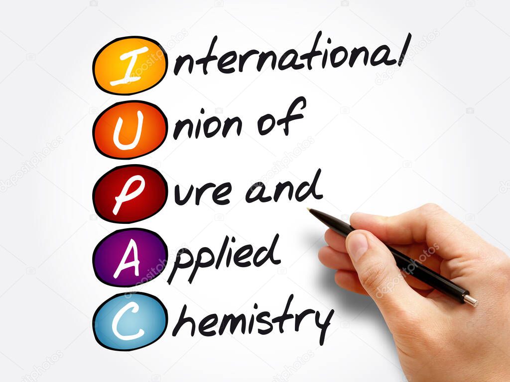 IUPAC - International Union of Pure and Applied Chemistry acronym, concept background