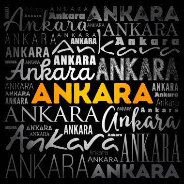 Ankara duvar kağıdı kelime bulutu, seyahat kavramı geçmişi