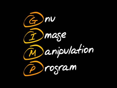 GIMP - Gnu Resim Yönlendirme Programı kısaltma, kavram arkaplanı