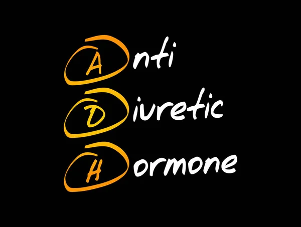 Adh Antidiureticum Hormoon Acroniem Concept Achtergrond — Stockvector