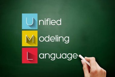 UML - Birleşik Modelleme Dili kısaltması, karatahtadaki teknoloji kavramı