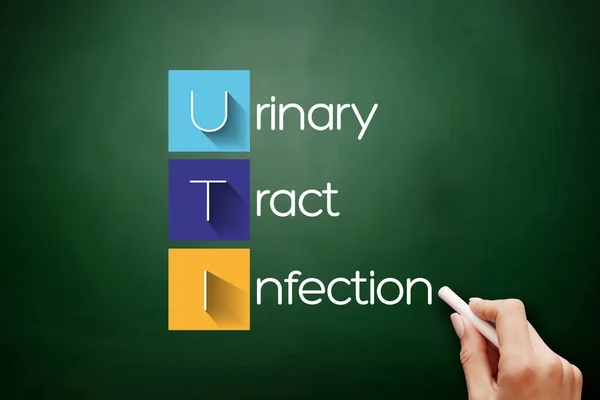 Uti Urinary Tract Infection Blackboard — 스톡 사진