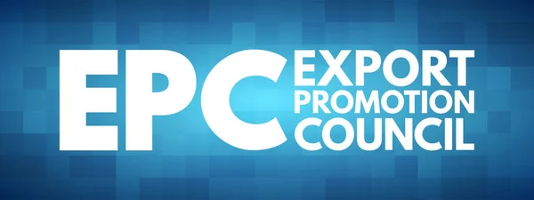 EPC - Export Promotion Council acronym, business concept background