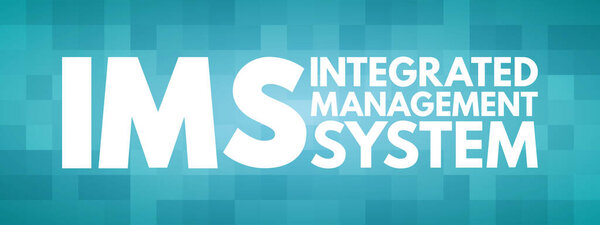 IMS - Integrated Management System acronym, business concept background