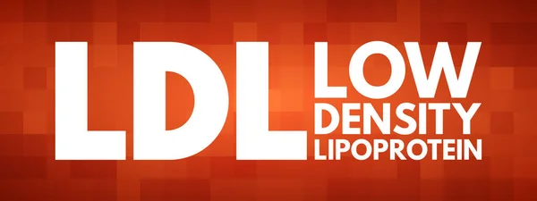 Ldl Low Density Lipoprotein Acronym Medical Concepts Background — 스톡 벡터