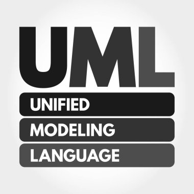 UML - Birleşik Modelleme Dili kısaltması, teknoloji kavramı arka planı