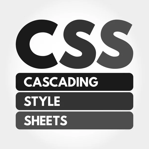 Css Cascading Style Sheets Technology Concepts Background — 스톡 벡터