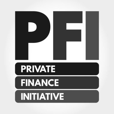 PFI - Özel Finans Girişimi kısaltması, iş konsepti geçmişi
