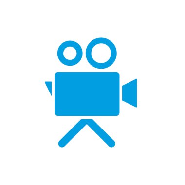 Görüntü kamera simgesi arka planda izole edildi. Web sitesi tasarımı için video kamera simgesi sembolü Video kamera simgesi logosu, uygulama, UI. Video kamera simgesi Vektör illüstrasyonu,