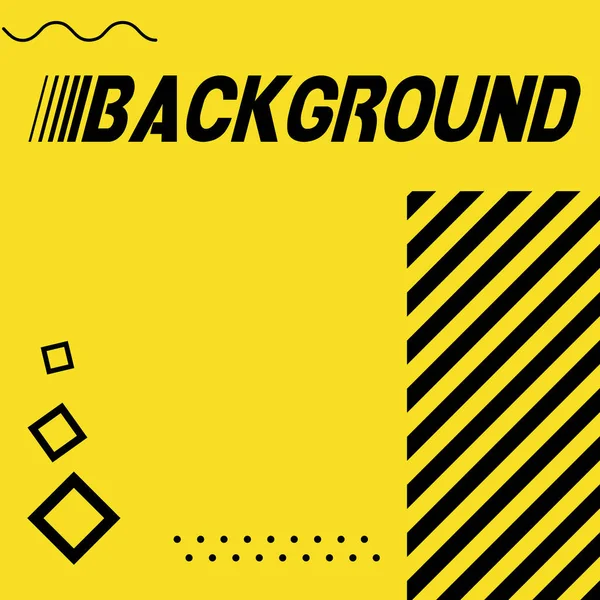 Hipster modern geometrik soyut arka plan. Mavi çizgili parlak sarı pankart, dokulu arka plan. Parlak bir iş şablonu. Gerçekçi çizgili arka plan. EPS