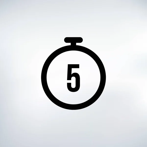 Sekunden Countdown Timer Symbol Gesetzt Zeitintervall Symbole Stoppuhr Und Zeitmessung — Stockvektor