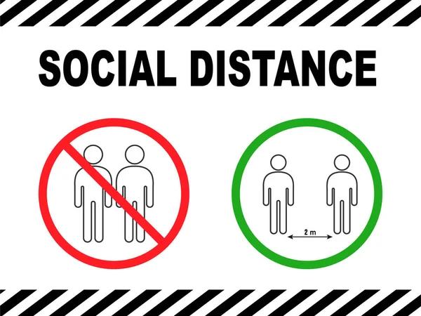 Social Distancing 1 Meter Infographic Icon. Gray icon Vector — Stock Vector