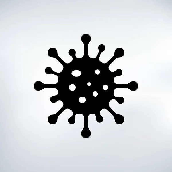 Beyaz arkaplanda Coronavirus simgesi vektör çizimi