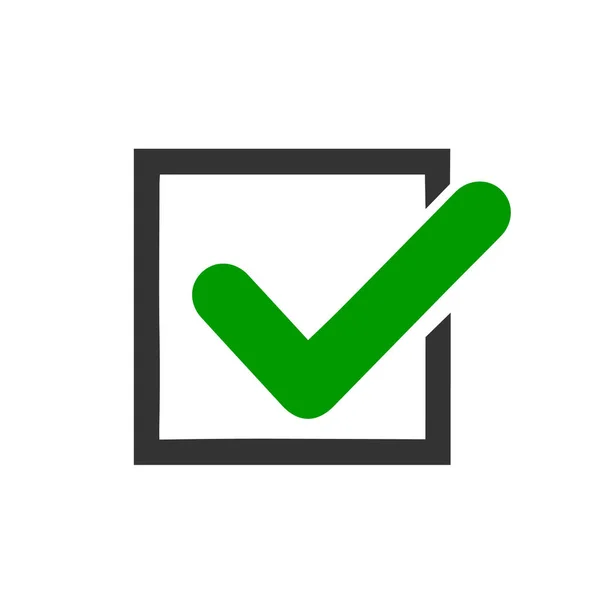 Ofis vektör tasarımı için yeşil işaret simgesi YENİ