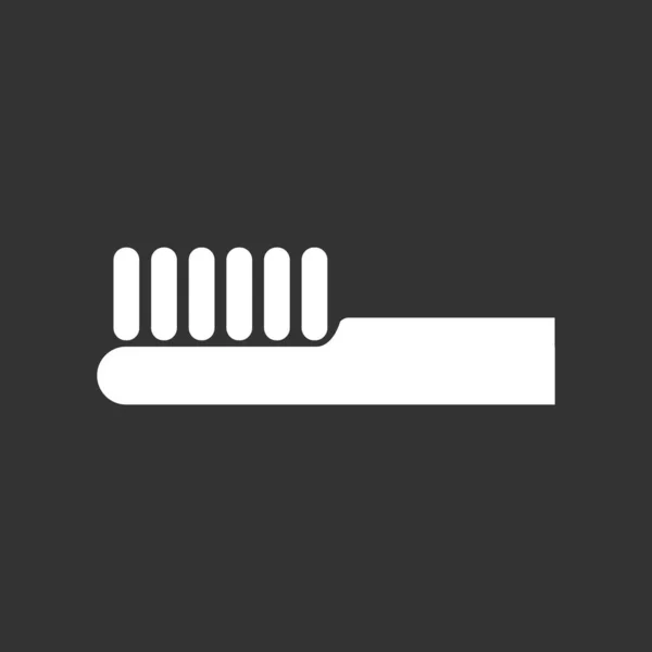 Diş fırçası ikonu vektör simgesi. Basit element çizimi. Diş fırçası sembolü tasarımı. Web ve mobil için kullanılabilir. — Stok Vektör