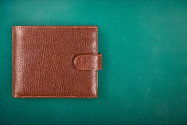 Vackra läder plånbok — Stockfoto