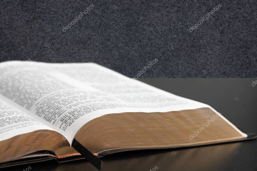 Holy bible book on background