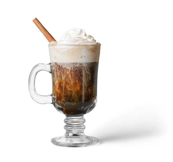 Kaffee Mit Sahne Irischer Kaffee — Stockfoto