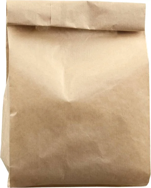 Bolsa de papel marrón - aislado — Foto de Stock