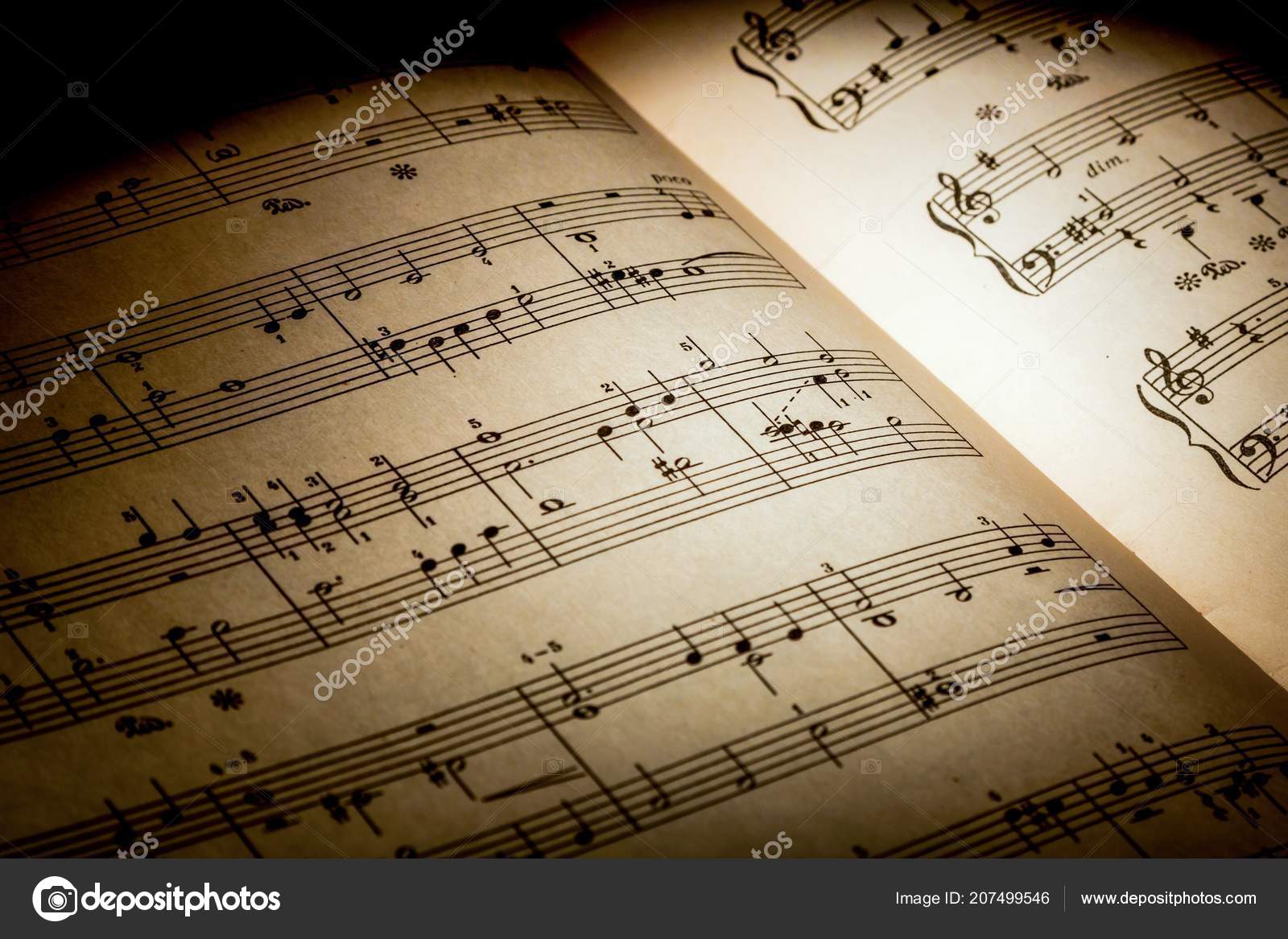 Sheets with music notes Stock Photo by ©billiondigital 207499546