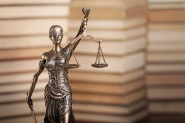 Adalet, arka plan bulanık onları sembolü