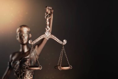 Adalet, arka plan bulanık onları sembolü