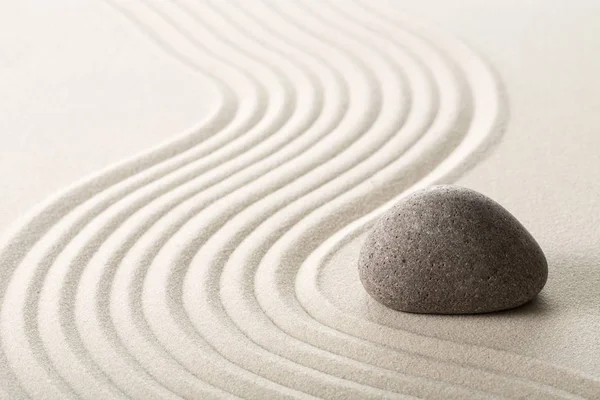 Närbild Zen Stone Sanden — Stockfoto