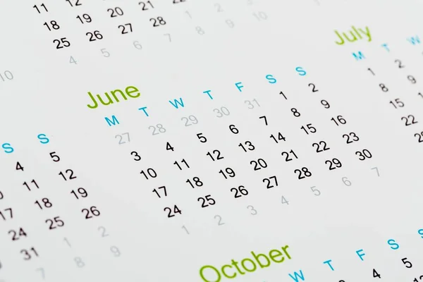 Calendario. — Foto Stock