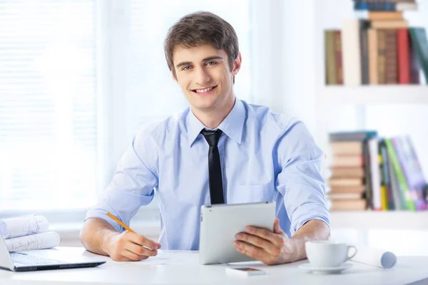 Architect working on the office — Stock Photo, Image