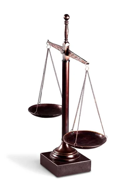 Scale of Justice Isolated — Stock Photo, Image