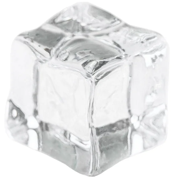 白い背景に分離された単一のアイス キューブ — ストック写真
