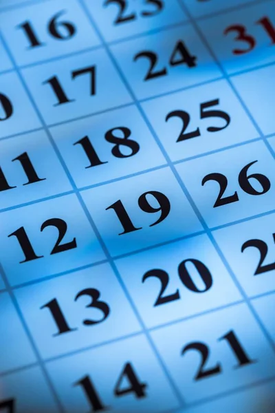 Closeup of Calendar — Stock Photo, Image