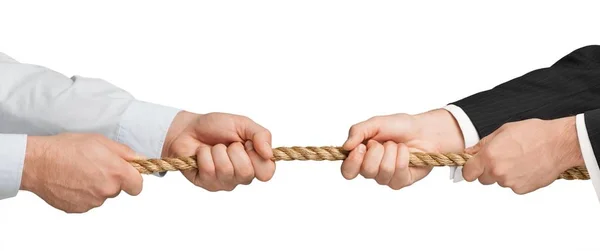 Businesspeople Playing Tug of War — Stock Photo, Image