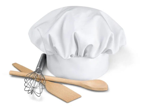 Cappello Chef con Utensili da Cucina — Foto Stock