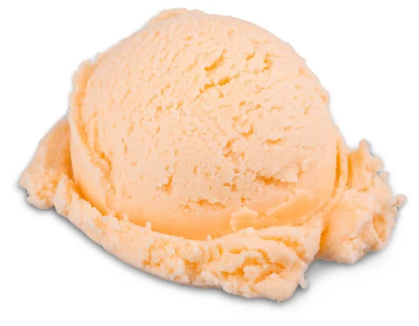 Вкусное Мороженое Мяч Белом Фоне — стоковое фото
