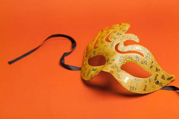Bela Máscara Carnaval Fundo Luz — Fotografia de Stock