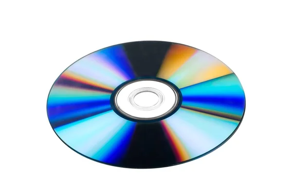 Dvd Iridiscente Almacenamiento Digital Brillante Película Disco Compacto — Foto de Stock