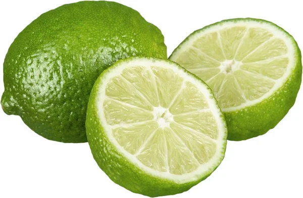 Limes fraîches et mûres - Isolées — Photo