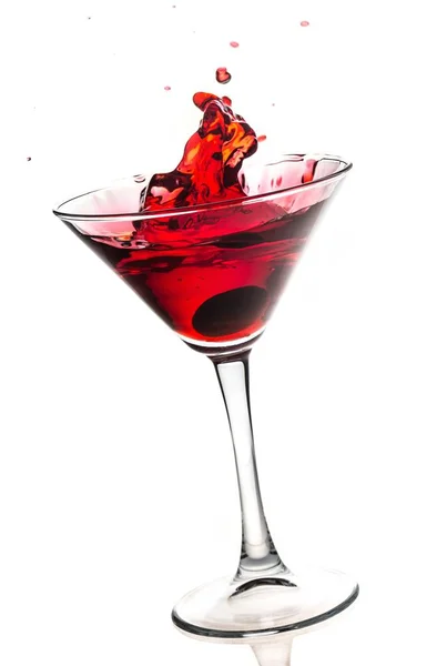 Martini i glas med Oliver — Stockfoto