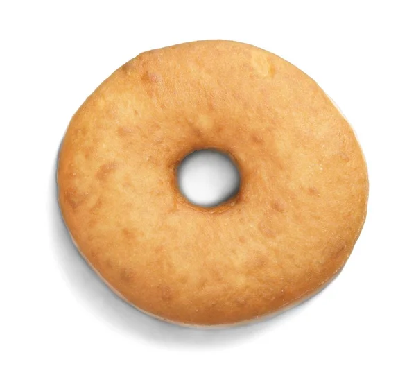 Delicioso Donut Isolado Fundo Branco — Fotografia de Stock