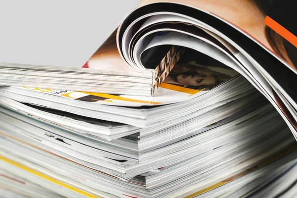 Zeitschriftendruck Drucken Buchpublikationen Katalog Medien — Stockfoto