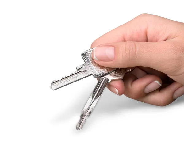Hand Holding Keys — Stock Photo, Image
