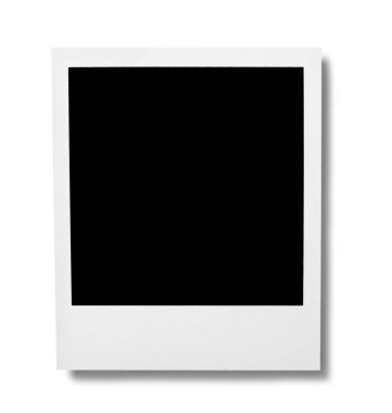 Arka planda Boş Polaroid Çerçeve