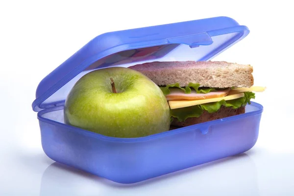 Caixa de almoço escolar — Fotografia de Stock