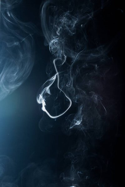 Smoke on Black Background abstract texture