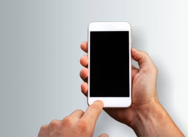 Smartphone, yakından görmek tutan el