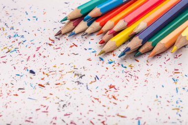 renkli kurşun kalem.