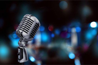 arka plan üzerinde mikrofon.