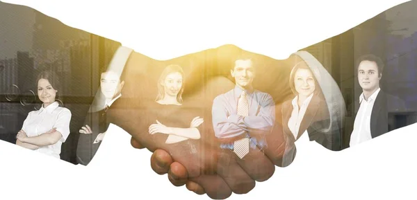 Business Handshake Close Accordo Partenariato — Foto Stock