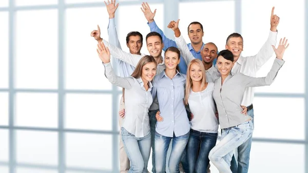 Grupo Colegas Sonrientes Concepto Trabajo Equipo —  Fotos de Stock